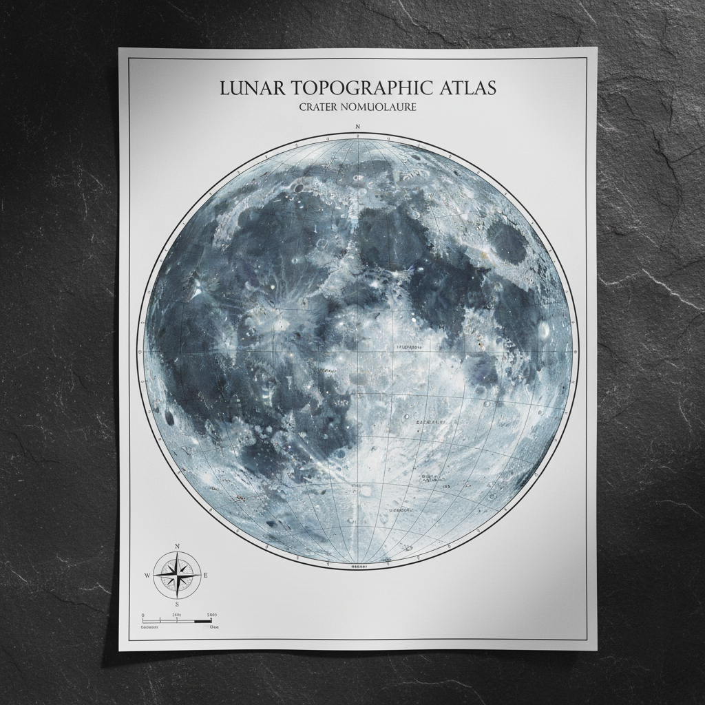 Poster Mappa della Luna