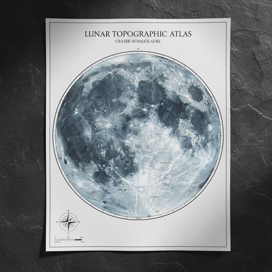 Poster Mappa della Luna
